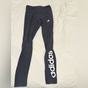 Adidas women’s Leggings with Bold Logo - Black and White size M